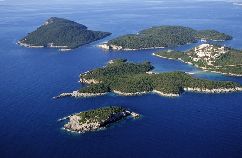 Sivota Islands in Sivota Greece