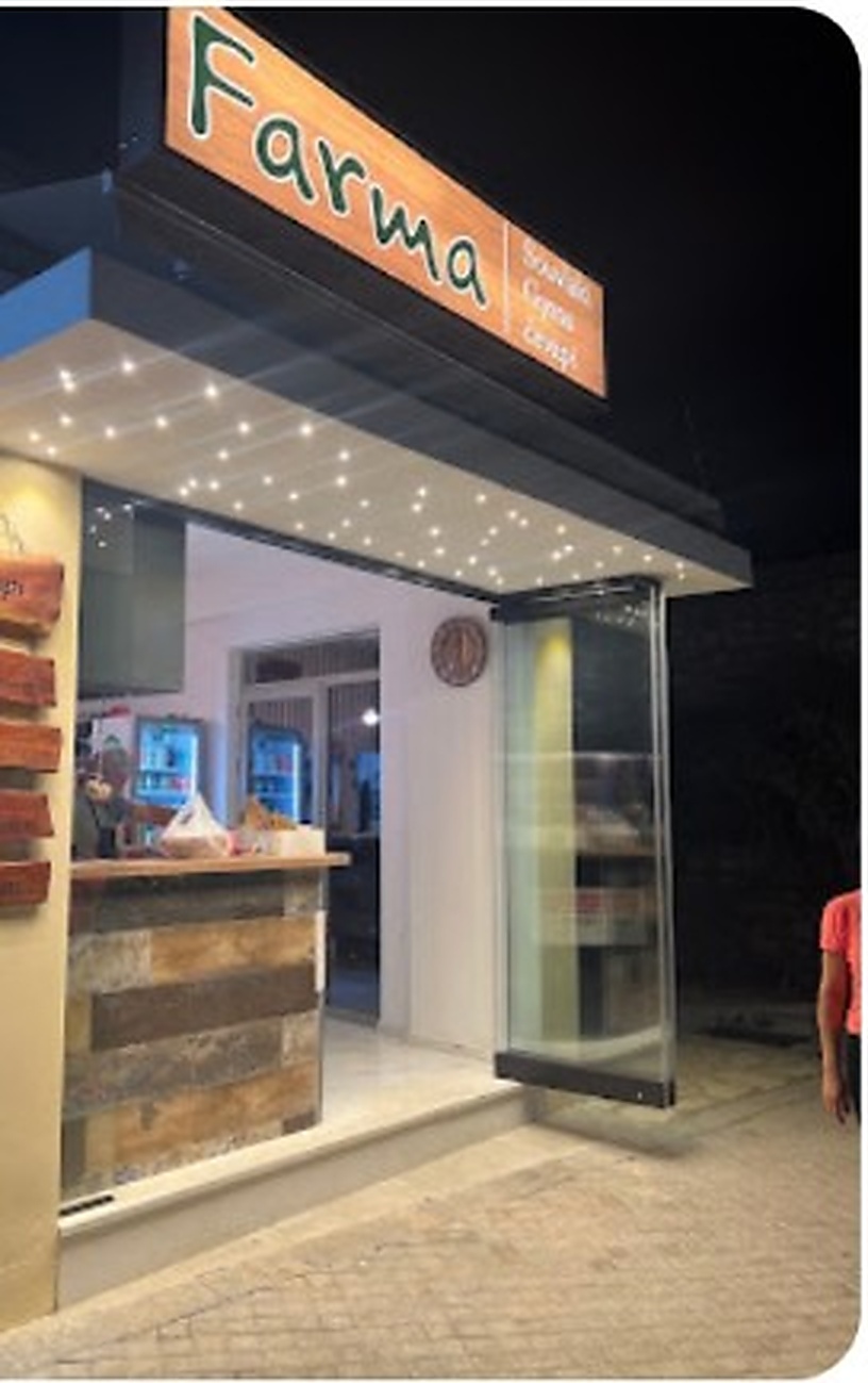 Farma Grill & Gyros storefront in Sivota, Greece
