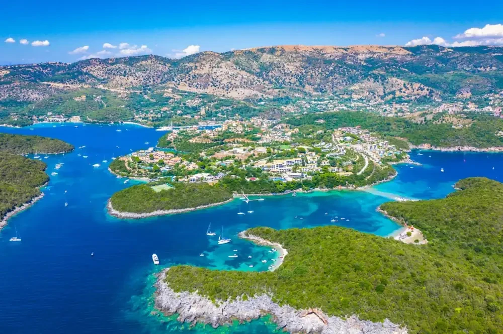 Sivota Islands in Sivota Greece